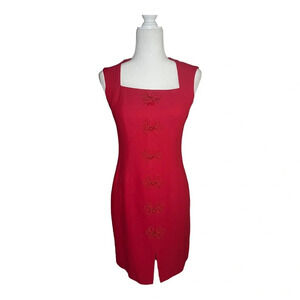 Vintage Red Cocktail Classic Dress 90’s